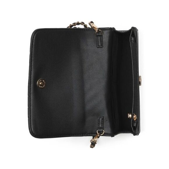 NWT BADGLEY MISCHKA Small Camera Crossbody Bag Black With Circle Logo MSRP$69 - Picture 5 of 15